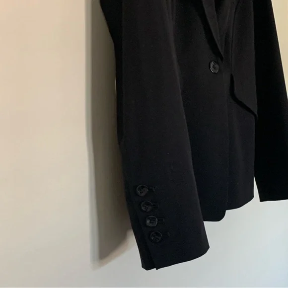 Women’s 4 WHITE HOUSE BLACK MARKET Black Single Button Blazer Jacket - Picture 3 of 6